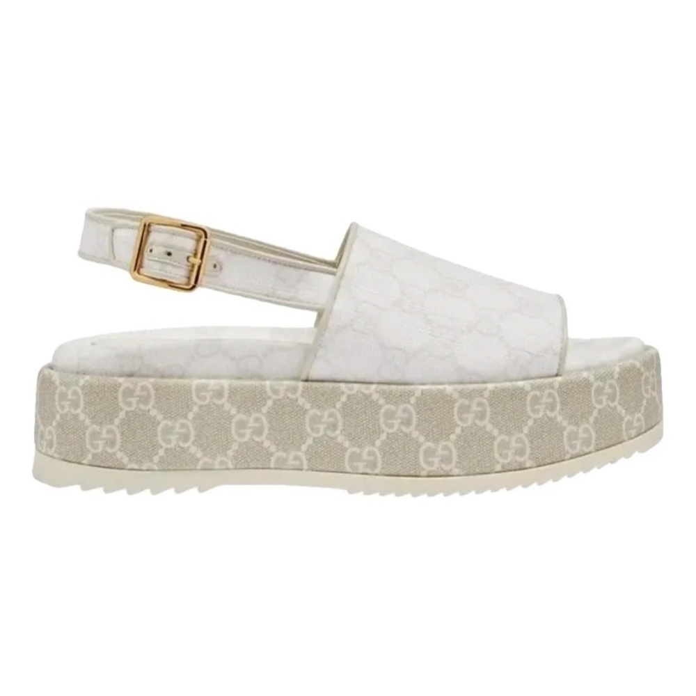 Gucci Women's White Platform Sandals